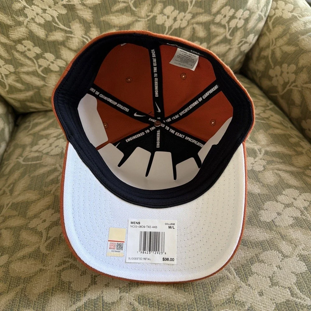 Nike Texas Longhorns Dri-FIT Swoosh Flex M/L Hat Orange Hook em horns‎ UT